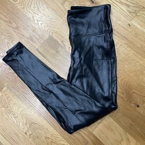 Spank Faux Leather Leggings